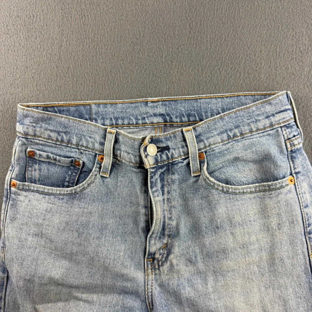 Levis 512 Jeans Men's 29x32 (Fits 30x32) Blue Slim Taper Light Wash Distressed